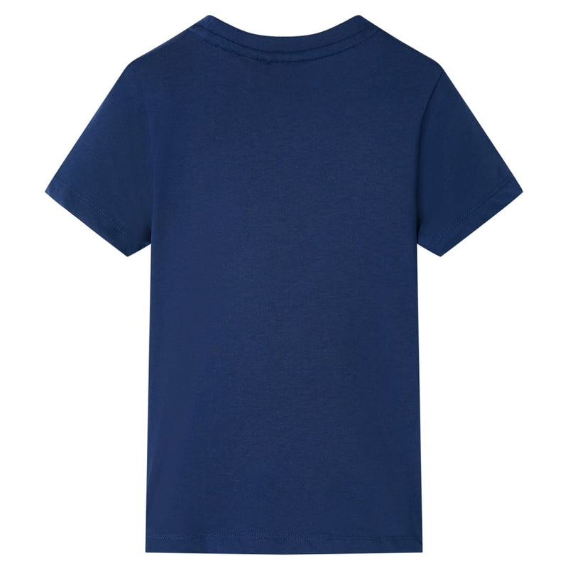 Load image into Gallery viewer, VidaXL Kindershirt met korte mouwen 104 donkerblauw
