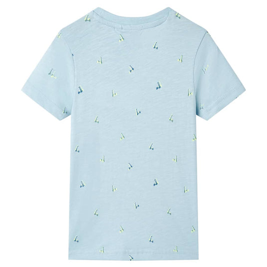 VidaXL Kindershirt 128 lichtblauw