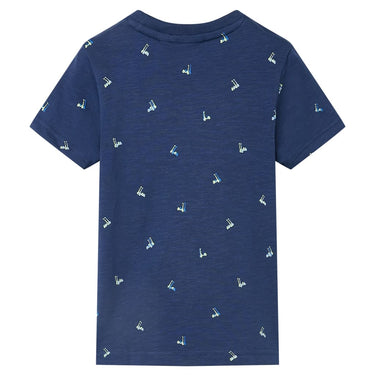 Vidaxl kindershirt 92 donkerblauw