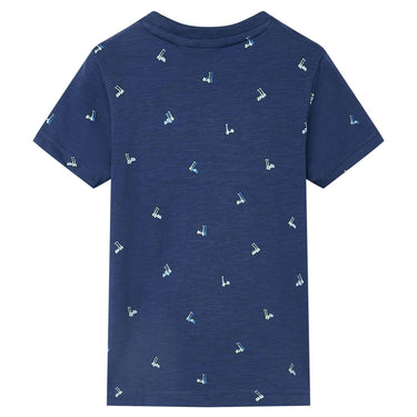 Vidaxl kindershirt 104 donkerblauw