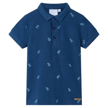 Vidaxl kinderpoloshirt 116 donkerblauw