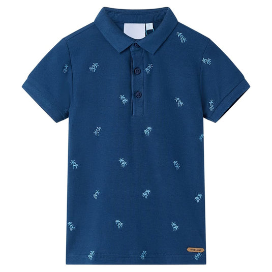 Vidaxl kinderpoloshirt 128 donkerblauw
