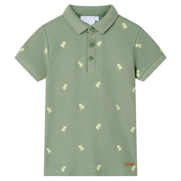 Vidaxl kinderpoloshirt 116 kakikleurig