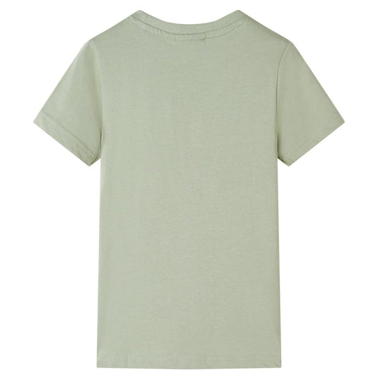 Vidaxl kindershirt met korte mouwen 116 lichtkakikleurig