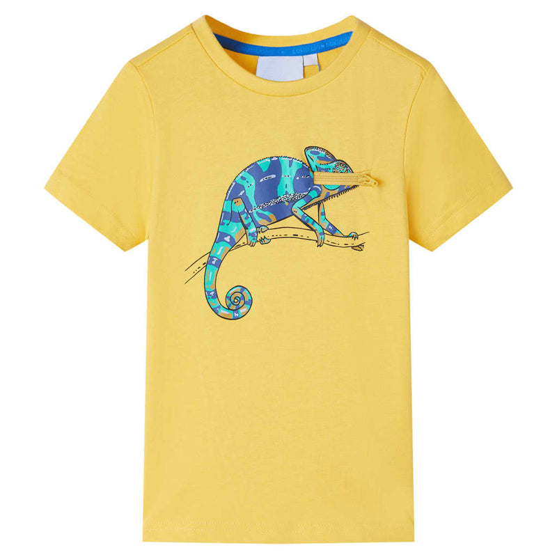 Load image into Gallery viewer, VidaXL Kindershirt met korte mouwen 104 lichtokerkleurig
