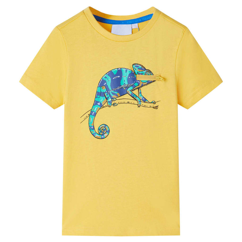 Load image into Gallery viewer, VidaXL Kindershirt met korte mouwen 116 lichtokerkleurig
