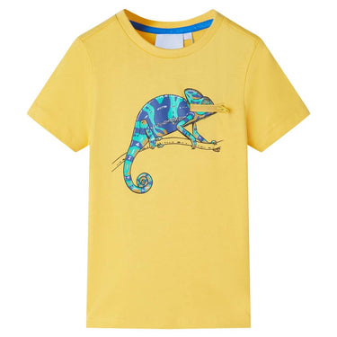 Vidaxl kindershirt met korte mouwen 128 lichtokerkleurig