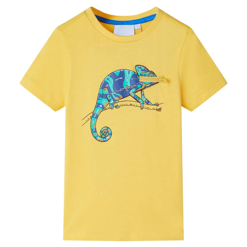 Load image into Gallery viewer, Vidaxl kindershirt met korte mouwen 128 lichtokerkleurig
