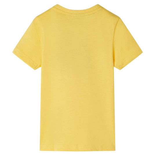Vidaxl kindershirt met korte mouwen 128 lichtokerkleurig
