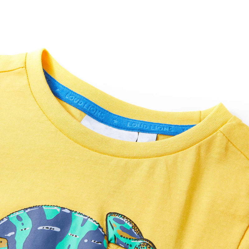 Load image into Gallery viewer, Vidaxl kindershirt met korte mouwen 128 lichtokerkleurig
