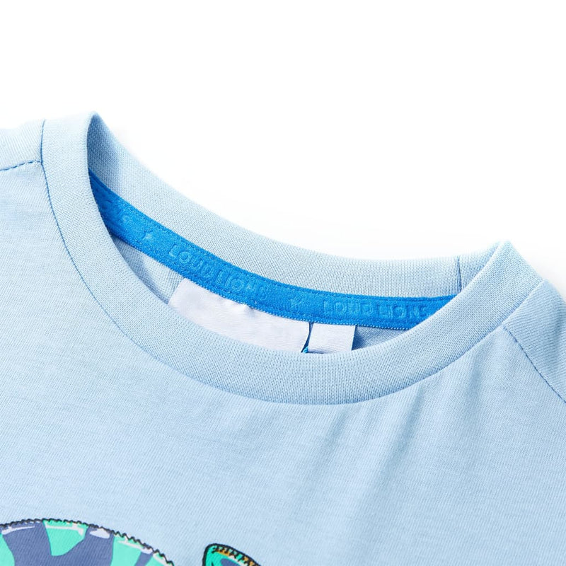 Load image into Gallery viewer, VidaXL Kindershirt met korte mouwen 92 lichtblauw
