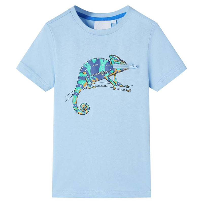 Load image into Gallery viewer, Vidaxl kindershirt met korte mouwen 140 lichtblauw
