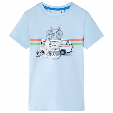 Vidaxl kindershirt 116 lichtblauw