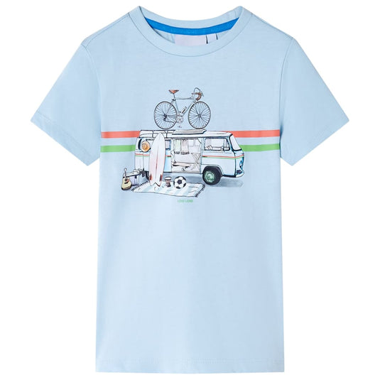 Vidaxl kindershirt 128 lichtblauw