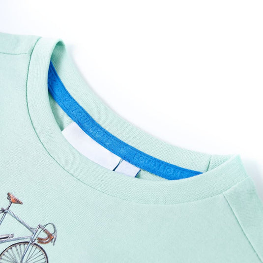 Vidaxl kindershirt 116 lichtmint