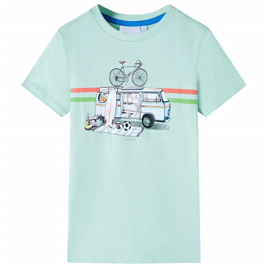 Vidaxl kindershirt 128 lichtmint