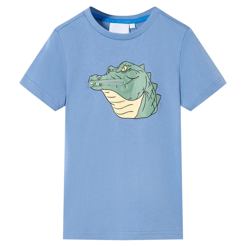 Afbeelding laden in galerijviewer, VidaXL Kindershirt 104 middelblauw
