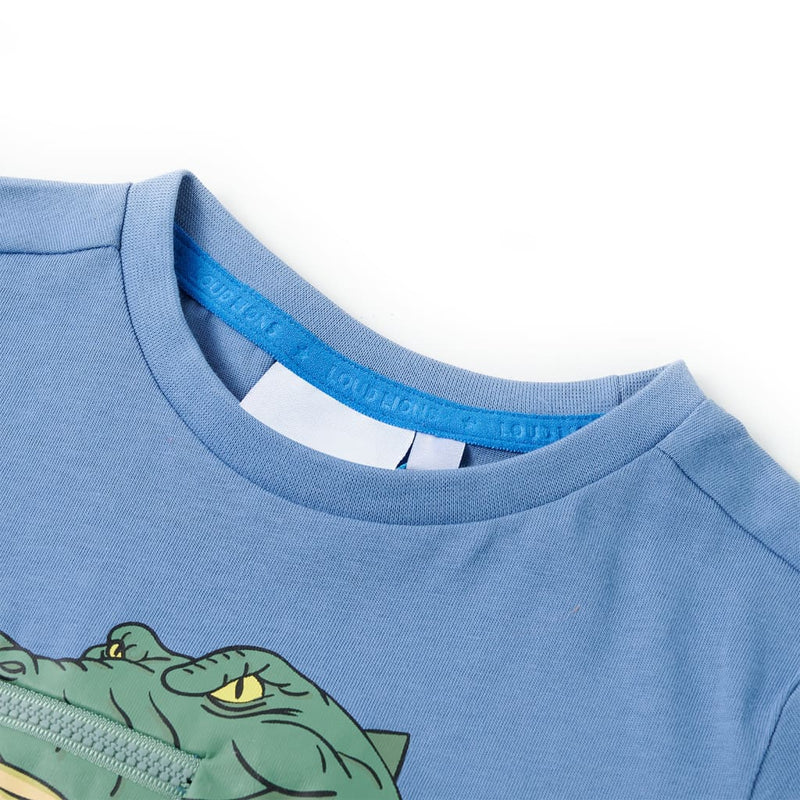 Afbeelding laden in galerijviewer, VidaXL Kindershirt 104 middelblauw
