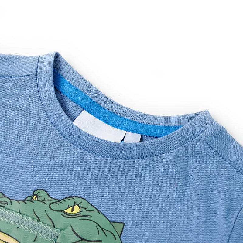 Load image into Gallery viewer, VidaXL Kindershirt 128 middenblauw
