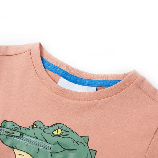 VidaXL Kindershirt 128 lichtoranje