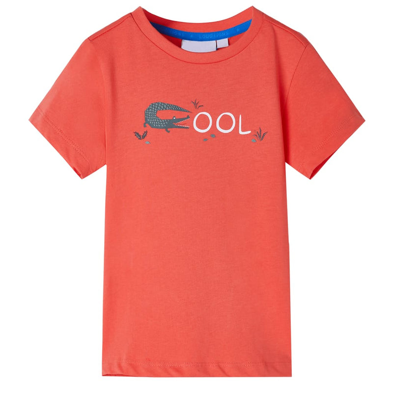 Load image into Gallery viewer, VidaXL Kindershirt met korte mouwen 140 lichtrood
