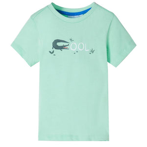 VidaXL Kindershirt met korte mouwen 104 lichtgroen