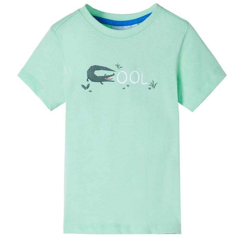 Load image into Gallery viewer, VidaXL Kindershirt met korte mouwen 104 lichtgroen
