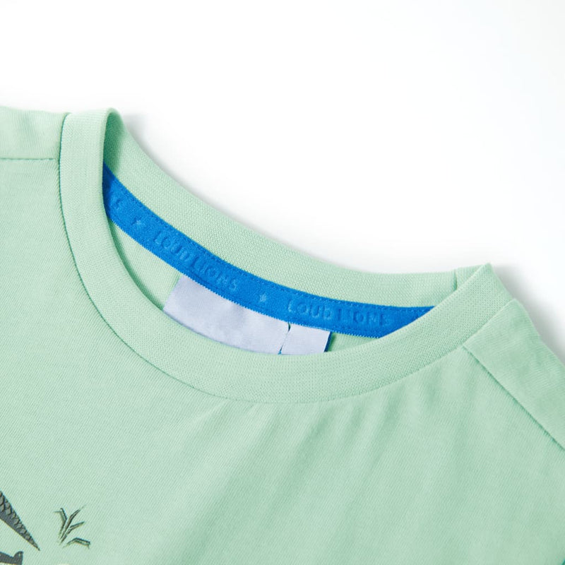 Load image into Gallery viewer, Vidaxl kindershirt met korte mouwen 140 lichtgroen
