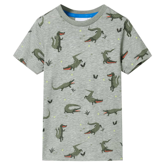Vidaxl kindershirt 104 gemêleerd lichtkaki