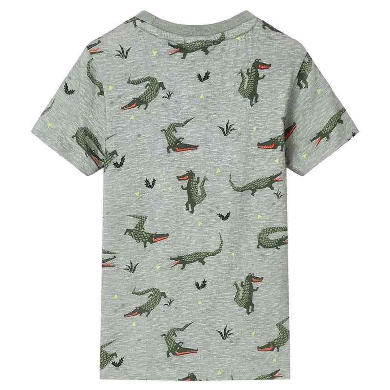 Load image into Gallery viewer, Vidaxl kindershirt 104 gemêleerd lichtkaki
