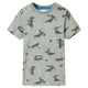 Vidaxl kindershirt 128 gemêleerd lichtkaki