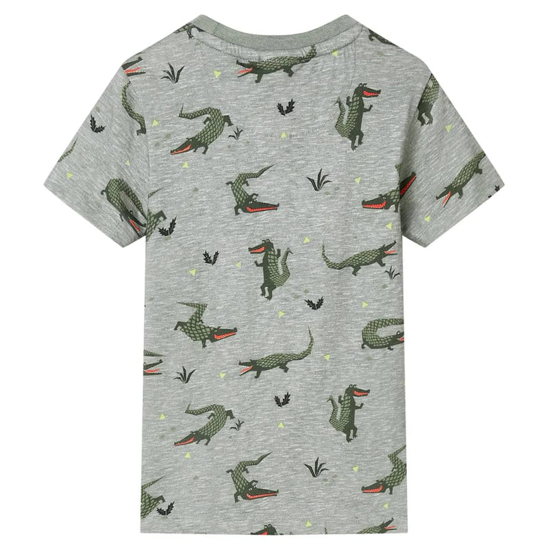 Load image into Gallery viewer, Vidaxl kindershirt 128 gemêleerd lichtkaki
