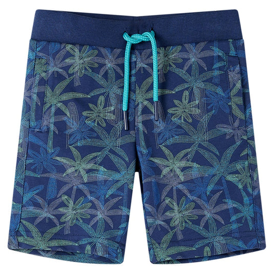 Vidaxl kindershorts met trekkoord 116 marineblauw