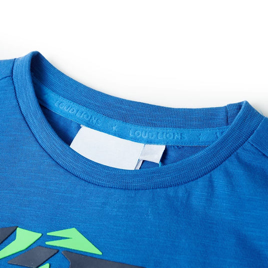 Vidaxl kindershirt 128 blauw