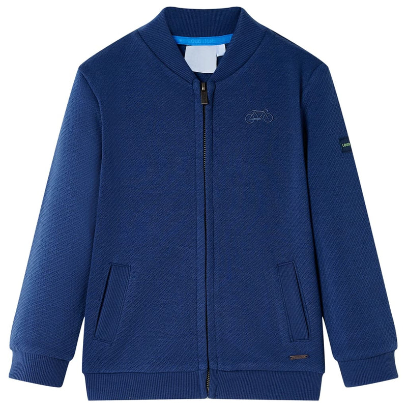 Load image into Gallery viewer, VidaXL Kindervest met rits 116 marineblauw
