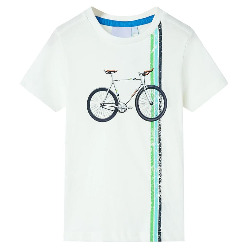 Load image into Gallery viewer, VidaXL Kindershirt met korte mouwen 104 ecru
