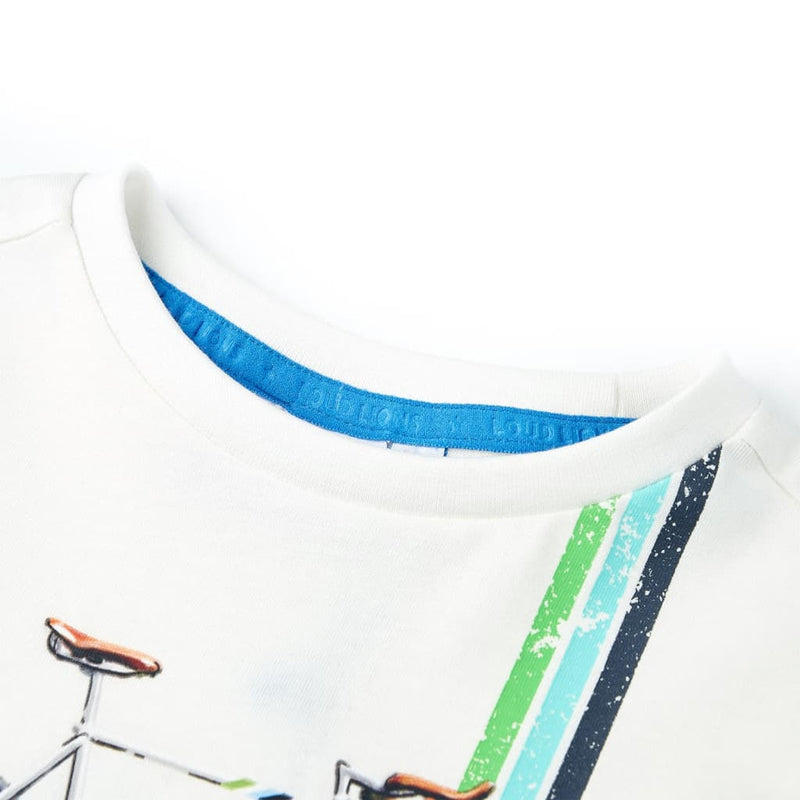 Load image into Gallery viewer, VidaXL Kindershirt met korte mouwen 116 ecru
