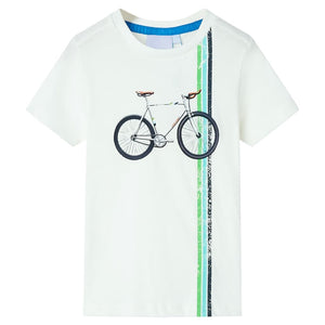 Vidaxl kindershirt met korte mouwen 140 ecru