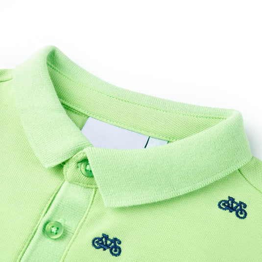 Vidaxl kinderpoloshirt 92 neongroen