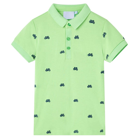 Vidaxl kinderpoloshirt 104 neongroen