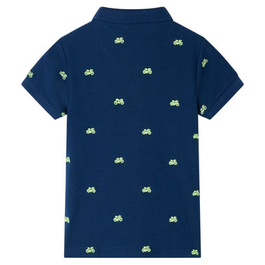 Vidaxl kinderpoloshirt 92 marineblauw