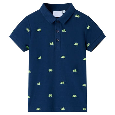 Vidaxl kinderpoloshirt 116 marineblauw