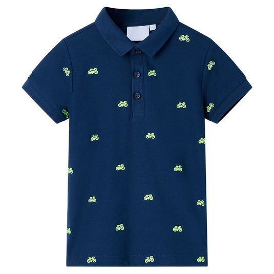 Vidaxl kinderpoloshirt 116 marineblauw