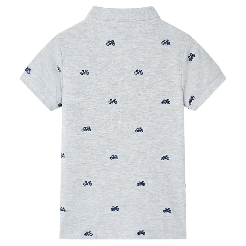 Load image into Gallery viewer, Vidaxl kinderpoloshirt  116 gemêleerd grijs
