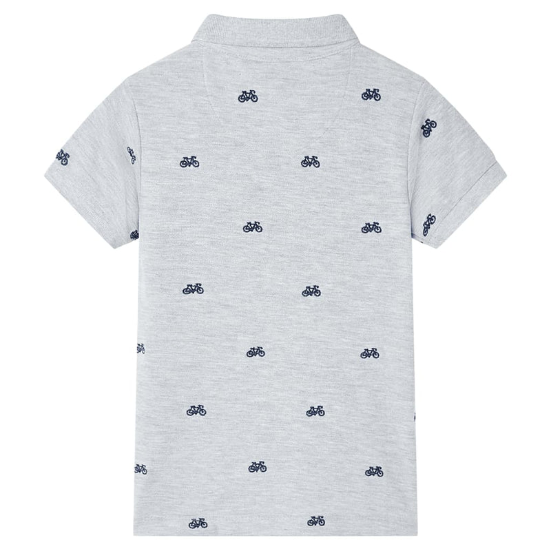 Load image into Gallery viewer, Vidaxl kinderpoloshirt  140 gemêleerd grijs
