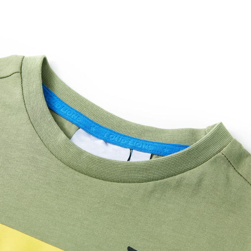 Load image into Gallery viewer, VidaXL Kindershirt met korte mouwen 92 lichtkakikleurig
