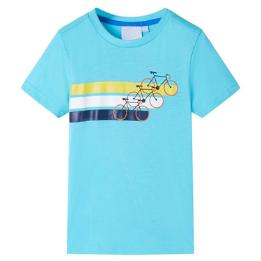 Vidaxl kindershirt met korte mouwen 128 zeeblauw