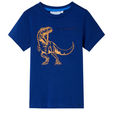 Vidaxl kindershirt met korte mouwen 140 donkerblauw