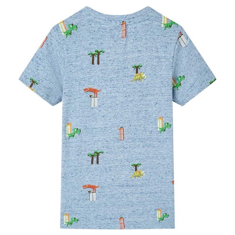 Load image into Gallery viewer, VidaXL Kindershirt 116 gemêleerd blauw
