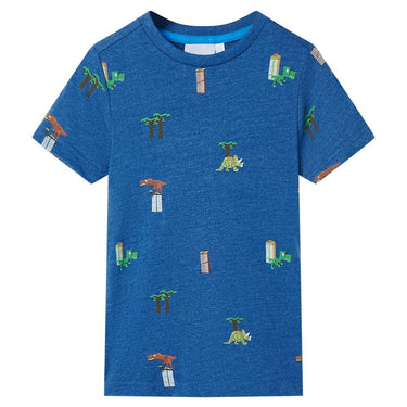 Vidaxl kindershirt 104 gemêleerd donkerblauw